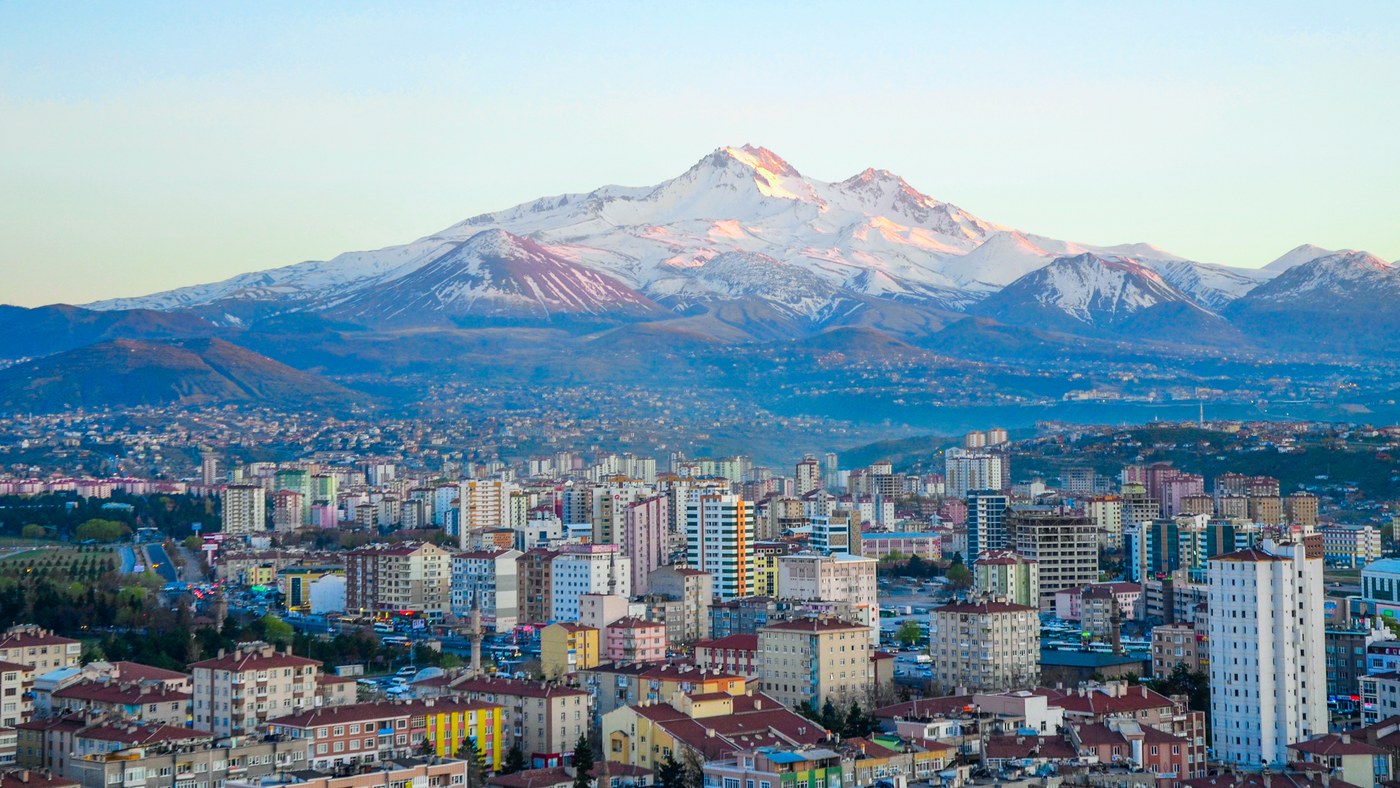 Erciyes Dağı, Kapadokya tarafından bakış
