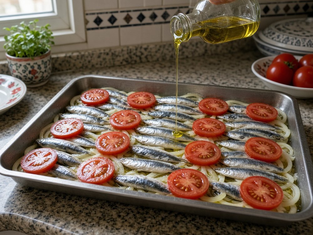 Domatesi koy ve yağla