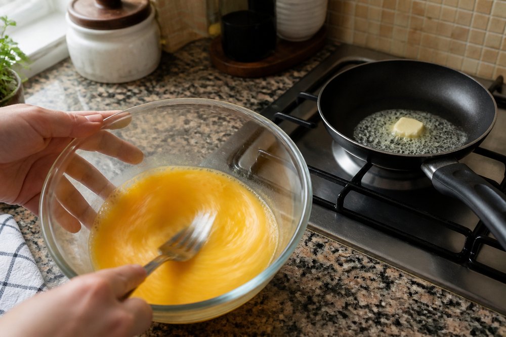 Yumurtayı iyice çırp
