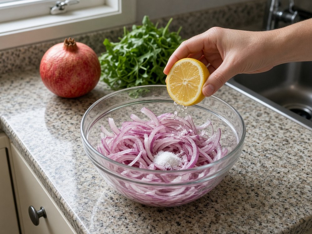 Salatanın soğanını hazırla