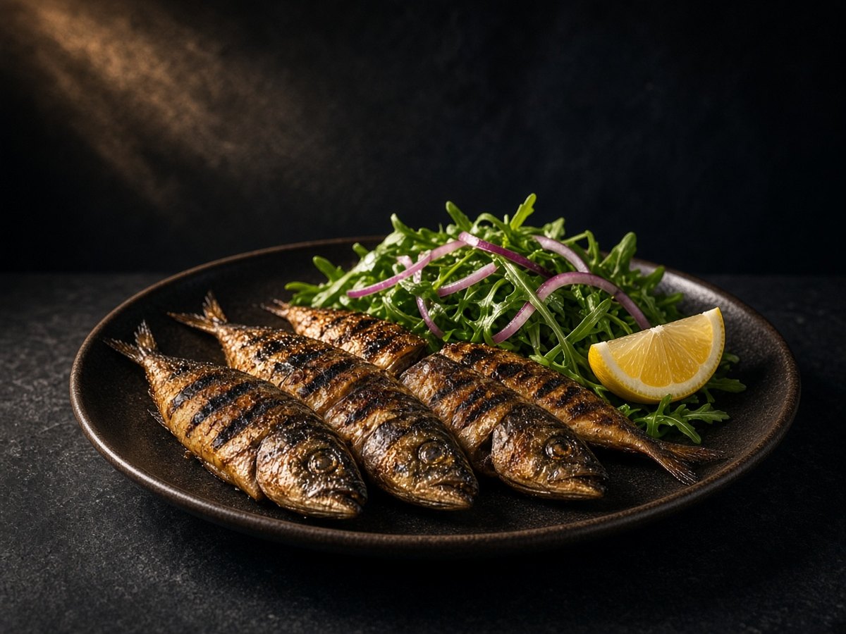 Izgara İstavrit ve Roka Salatası Tarifi