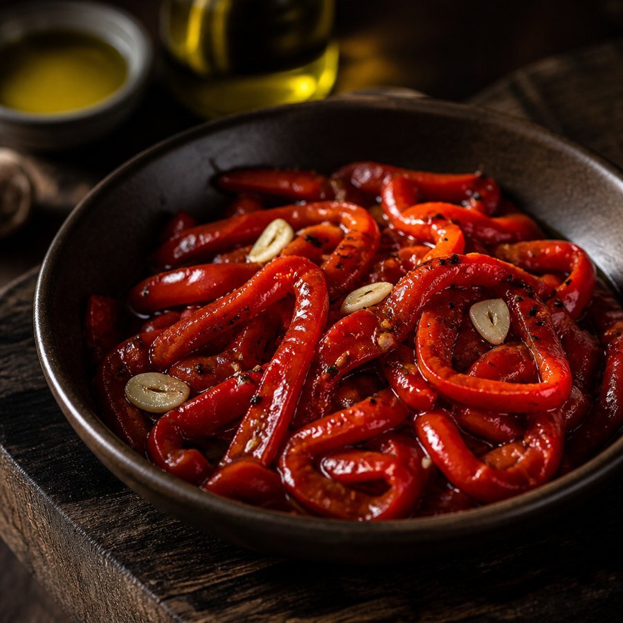 Közlenmiş Biber Salatası Tarifi