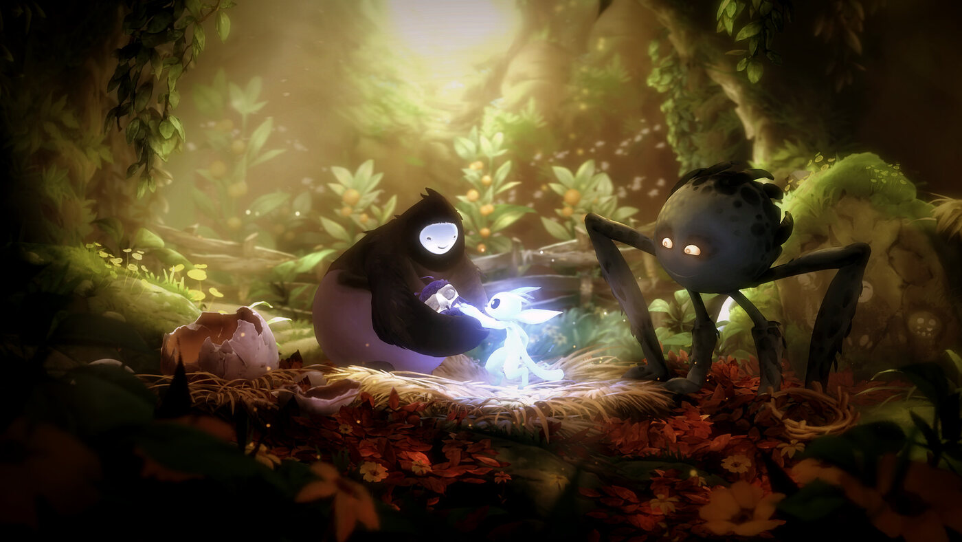 Ori and the Will of the Wisps oyunundan orman sahnesi
