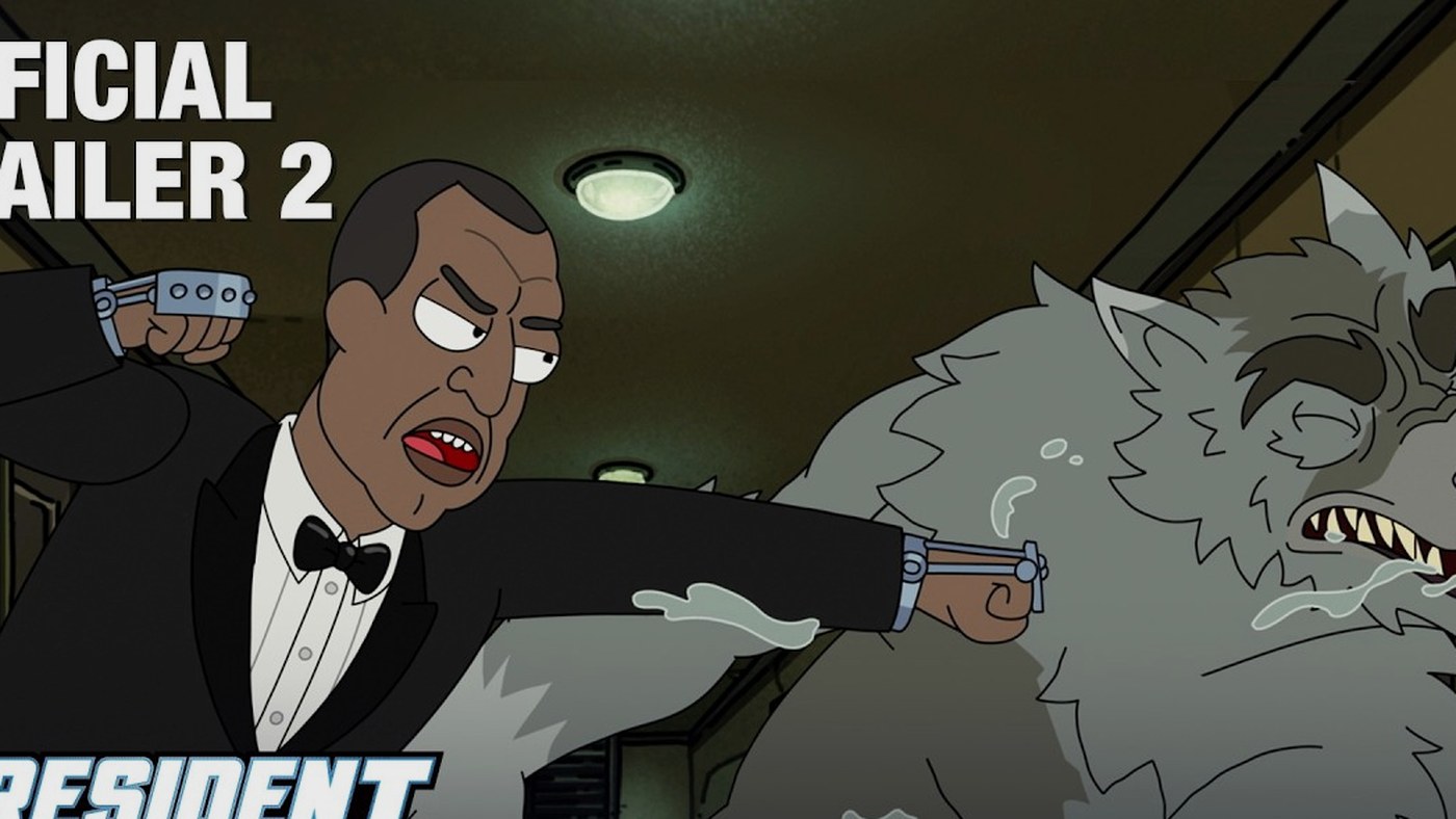 President Curtis resmi Adult Swim fragmanından kare
