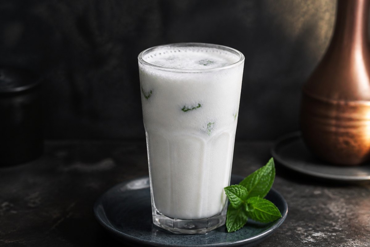 Soğuk ayran ve taze nane Tarifi