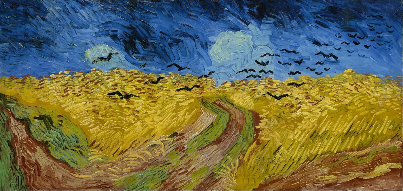 Van Gogh, Karga Uçuşan Buğday Tarlası tablosu