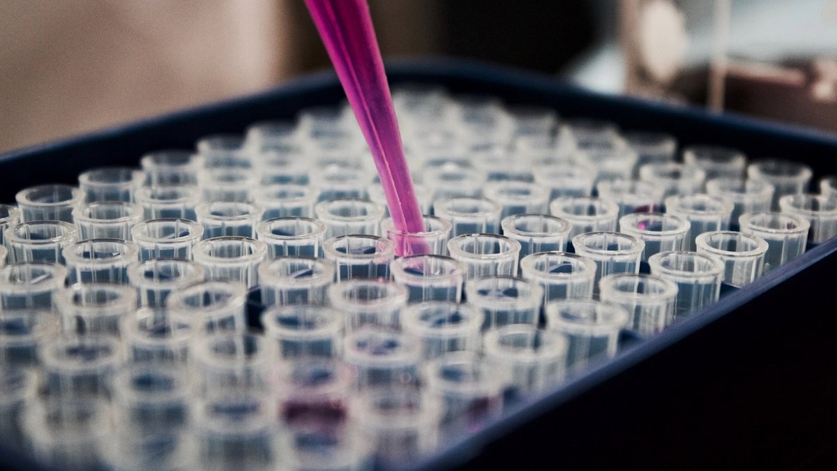 Laboratuvarda ilaç araştırması: pipet ve örnek tüpleri