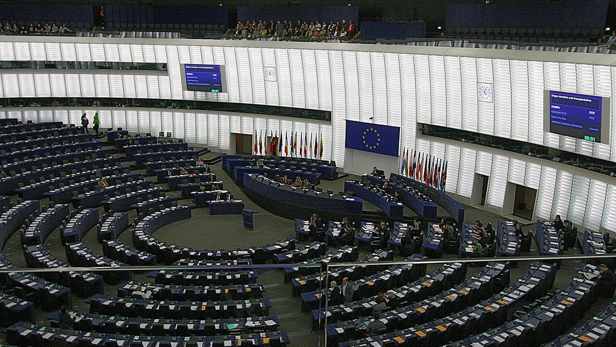 Strasbourg'da Avrupa Parlamentosu genel kurul salonu